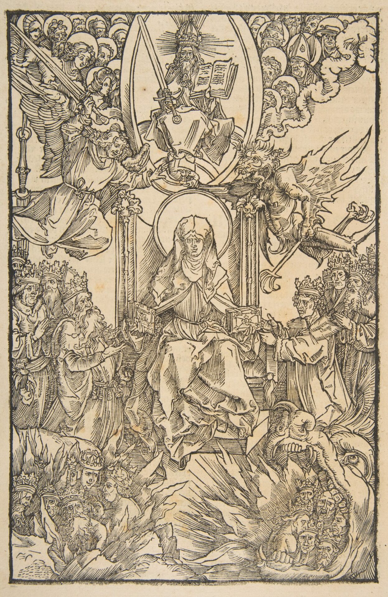 Illustration from Revelations Sancte Birgitte, Koberger Nuremberg 1500 ...