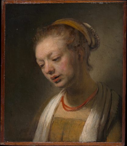 Young Woman with a Red Necklace