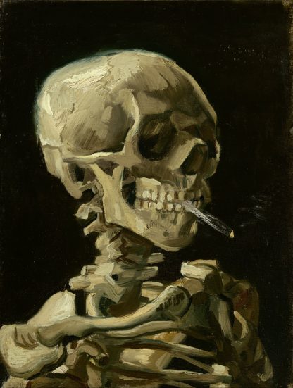 Head of a Skeleton with a Burning Cigarette - Vincent van Gogh