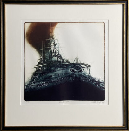 Donald Stoltenberg - Signed Limited Edition Collagraph "Dreadnought"