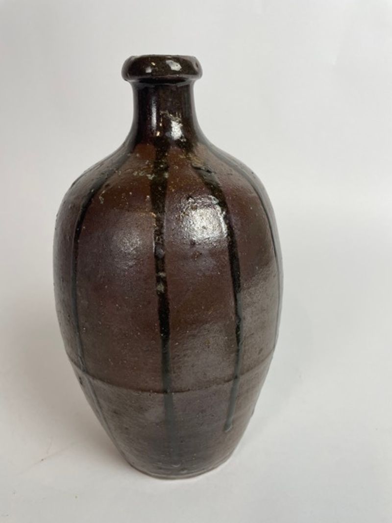 Tamba Tokkuri - Sake Bottle From Tamba - Antique Japanese Rice Wine ...