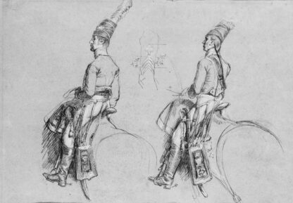 Two Equestrian Figures, Possibly a Study for "George IV,  Prince of Wales"