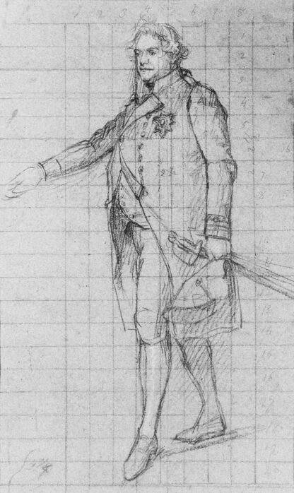 Study for "The Surrender of the Dutch Admiral De Winter to Admiral Duncan, October 11, 1797": Lord Admiral Duncan