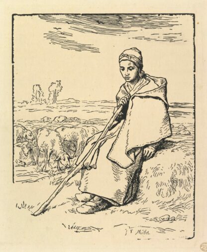 Seated Shepherdess